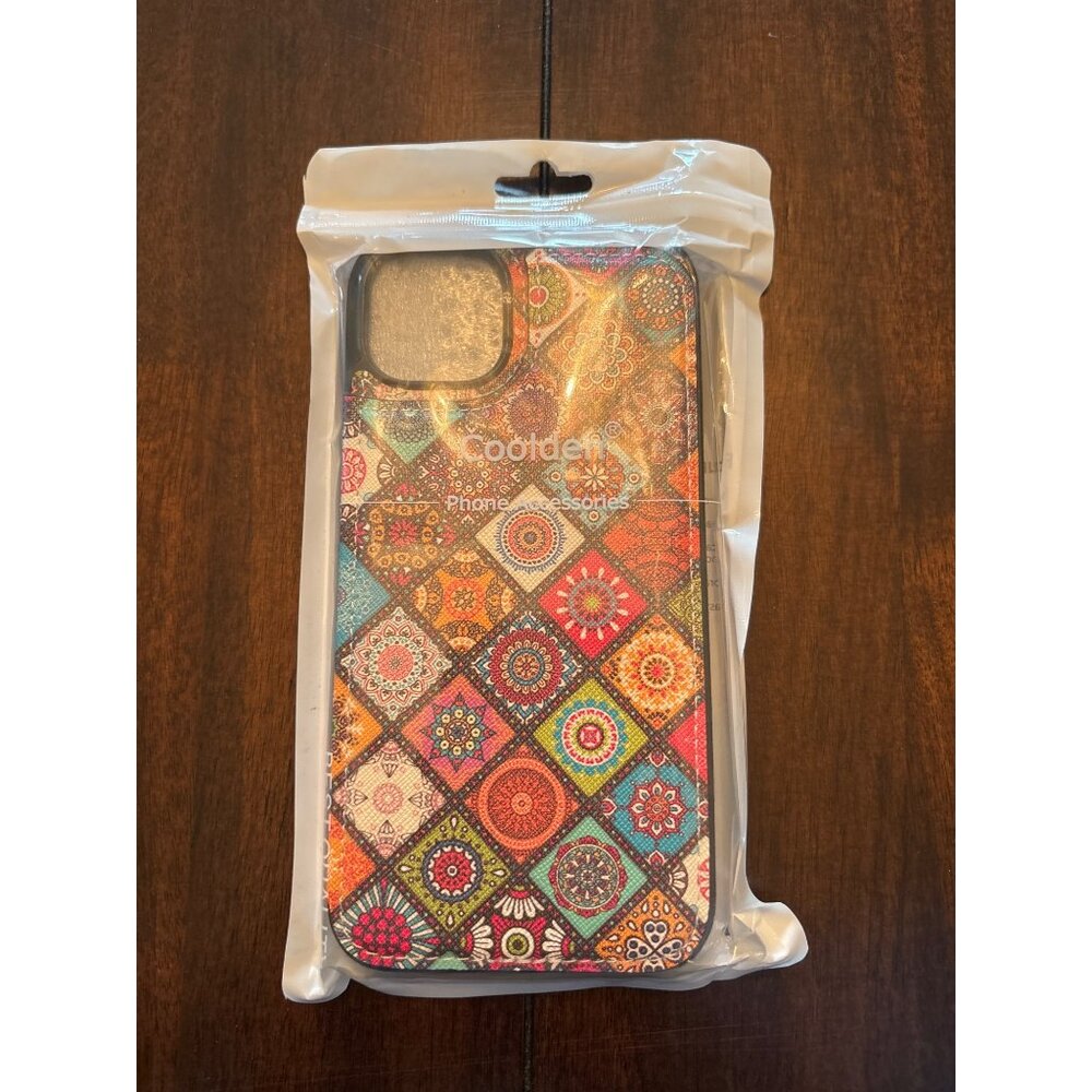 Coolden iPhone 14 Max 6.7" Flip Case With Card Holder
